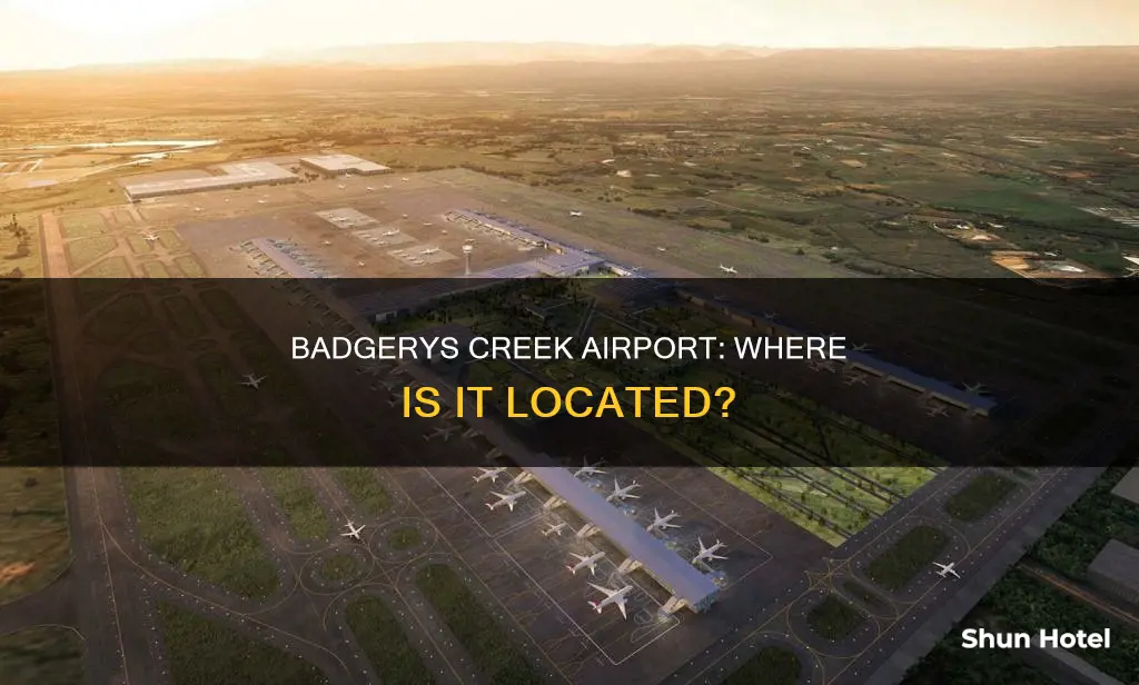 where is badgerys creek airport located