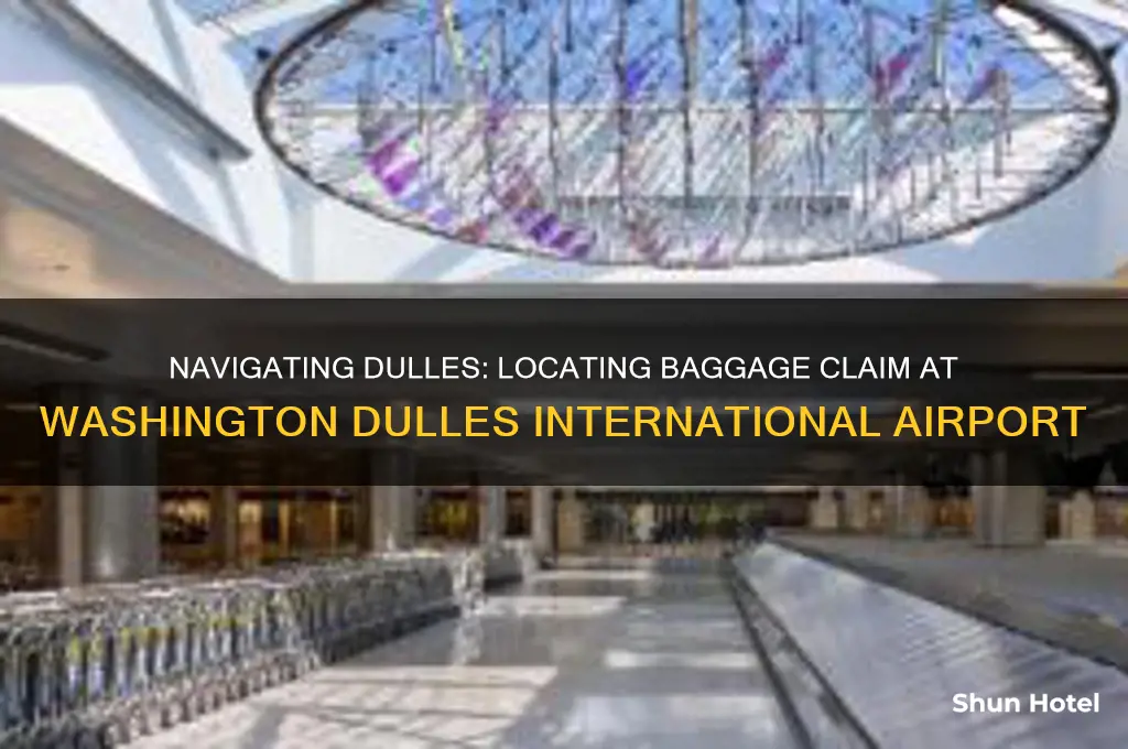 where is baggage claim at dulles international airport