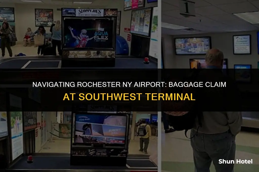 where is baggage claim at rochester ny airport southwest terminal