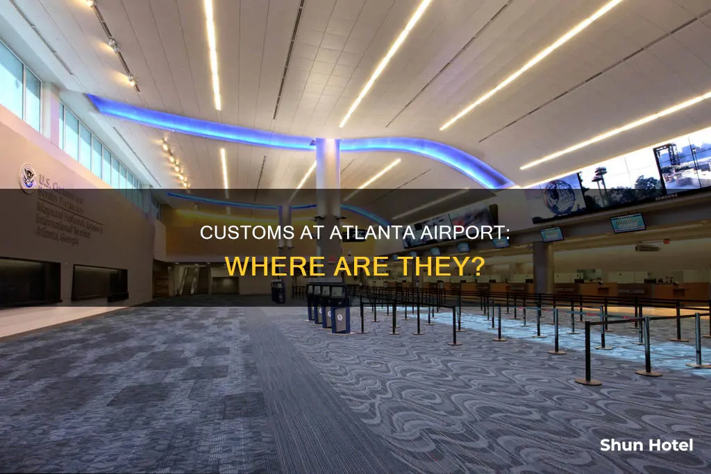 where is customs at atlanta airport