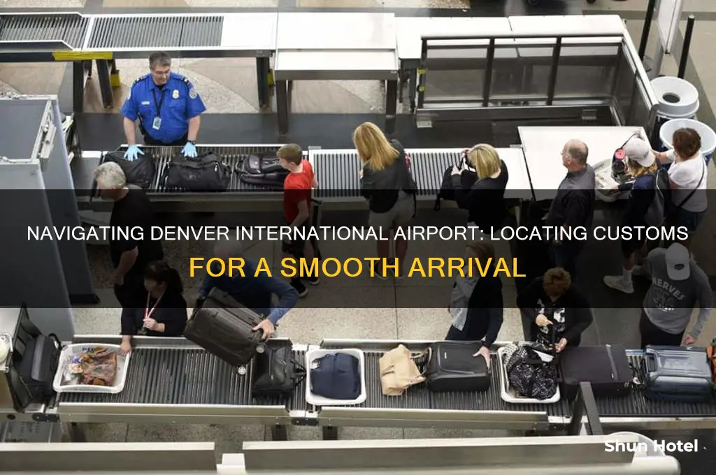 where is customs at denver international airport