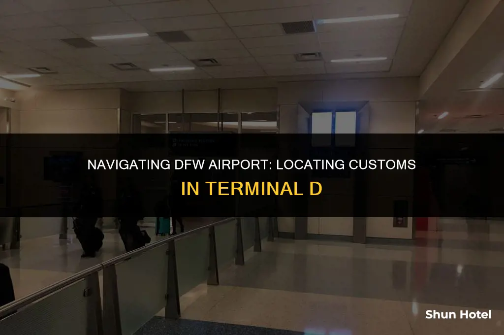 where is customs at dfw airport terminal d