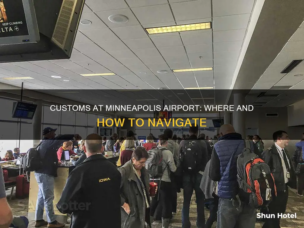where is customs at minneapolis airport