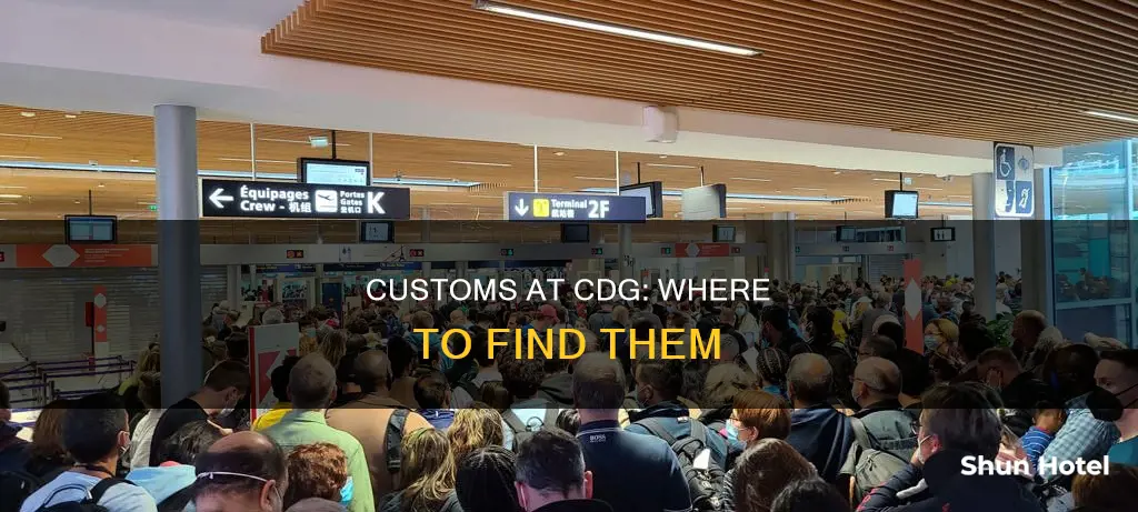 where is customs in cdg airport