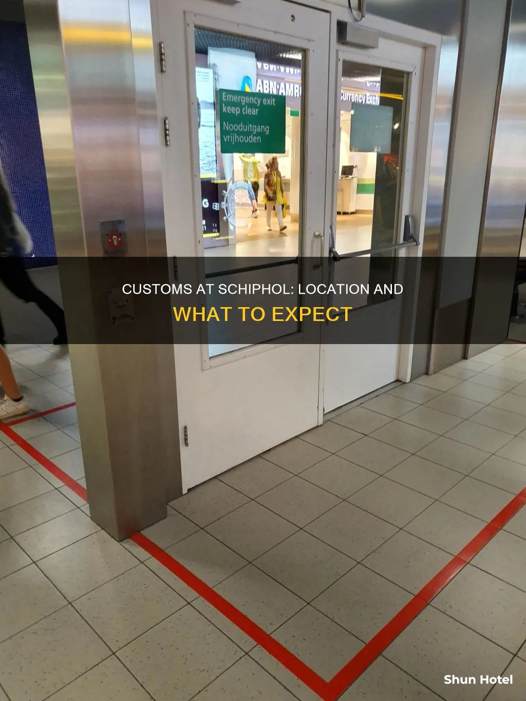where is customs in schiphol airport