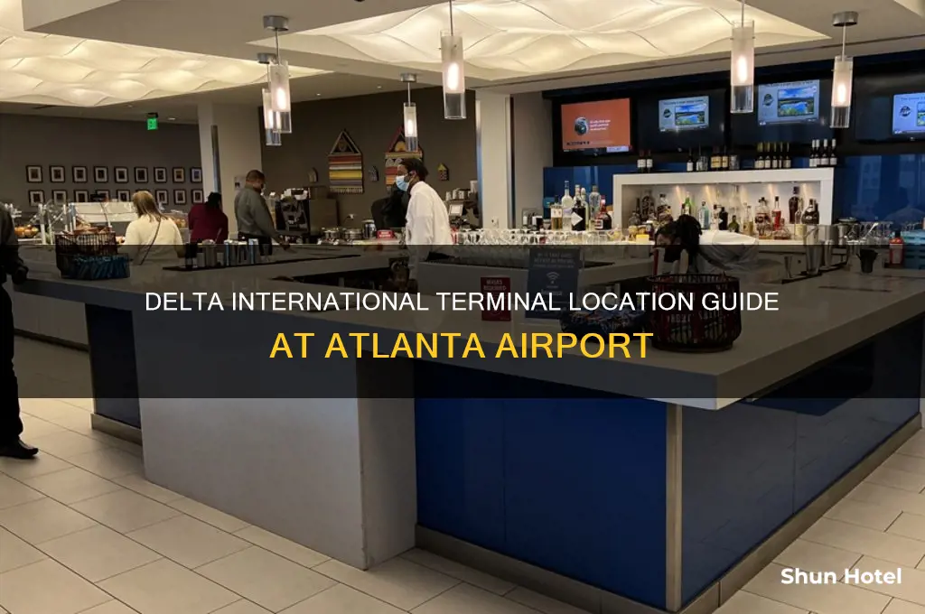 where is delta international terminal at atlanta airport