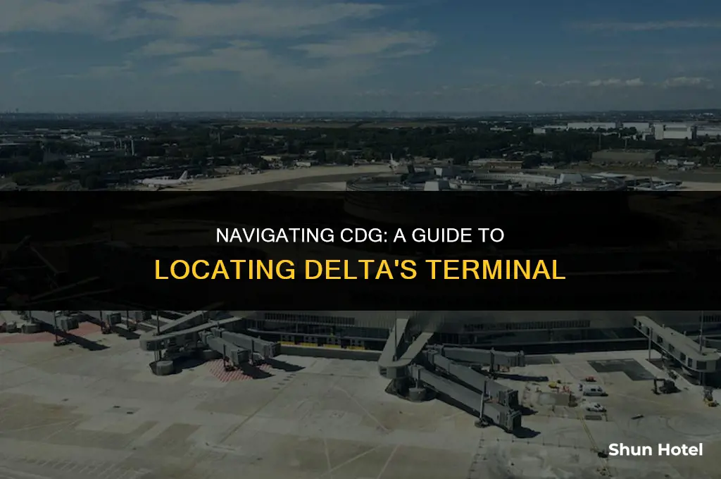 where is delta terminal at cdg airport