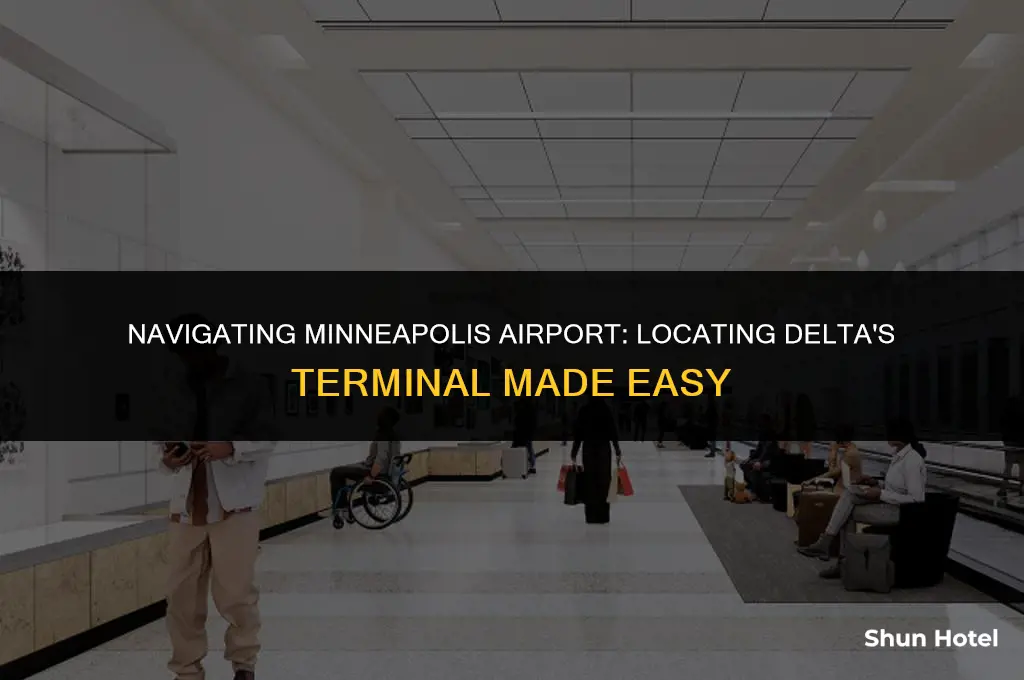 where is delta terminal at minneapolis airport