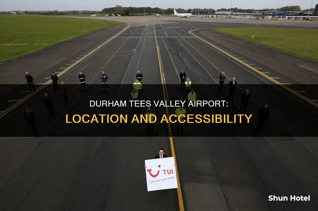 where is durham tees valley airport
