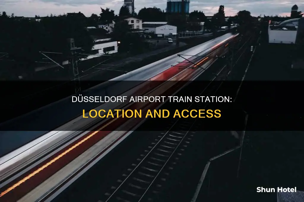 where is dusseldorf airport train station