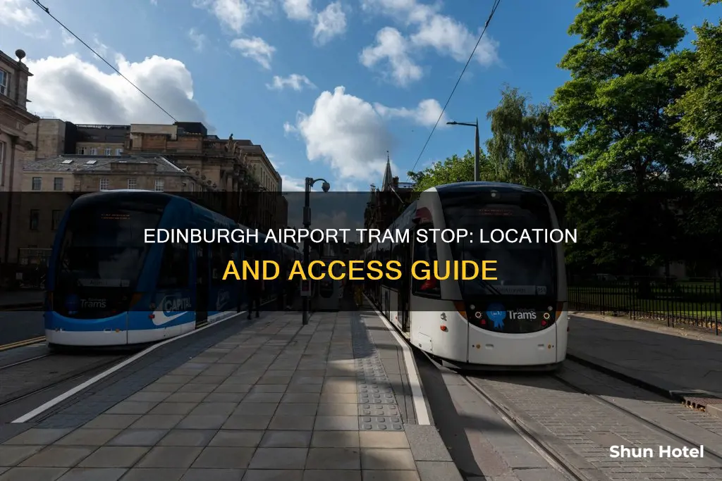 where is edinburgh airport tram stop