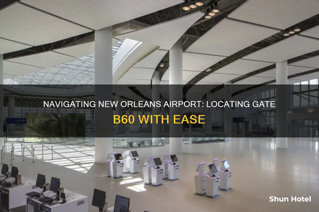 where is gate b60 at new orleans international airport