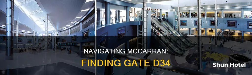 where is gate d34 mccarran airport