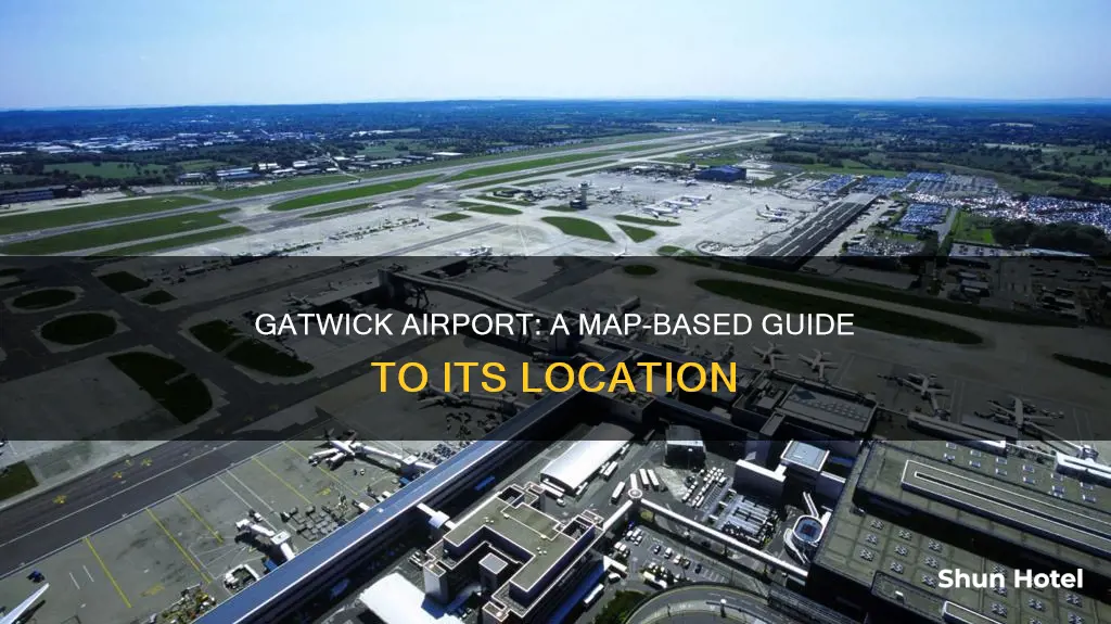 where is gatwick airport located map