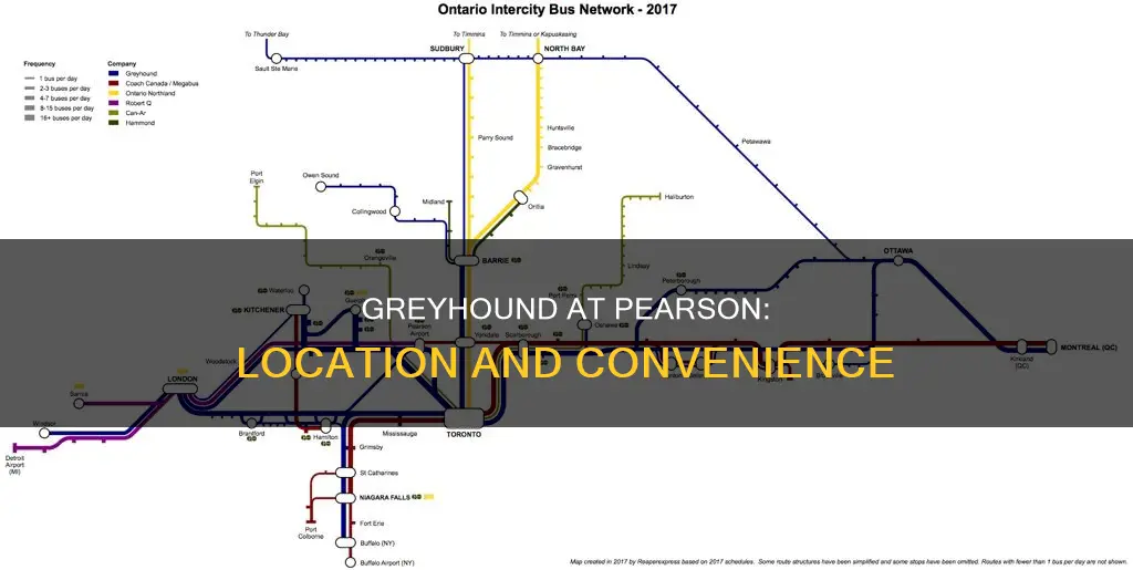 where is greyhound at pearson airport