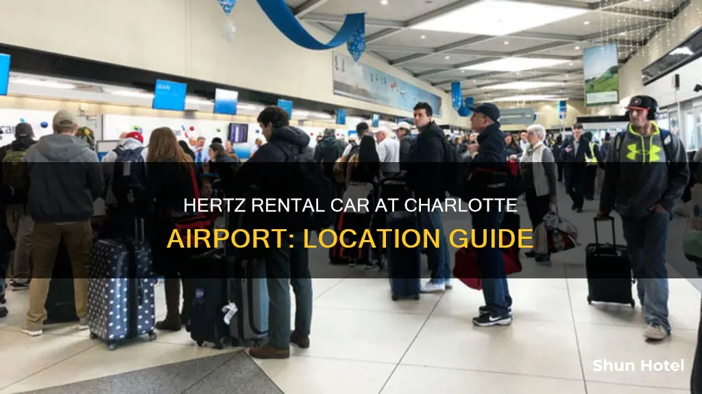 where is hertz at charlotte airport