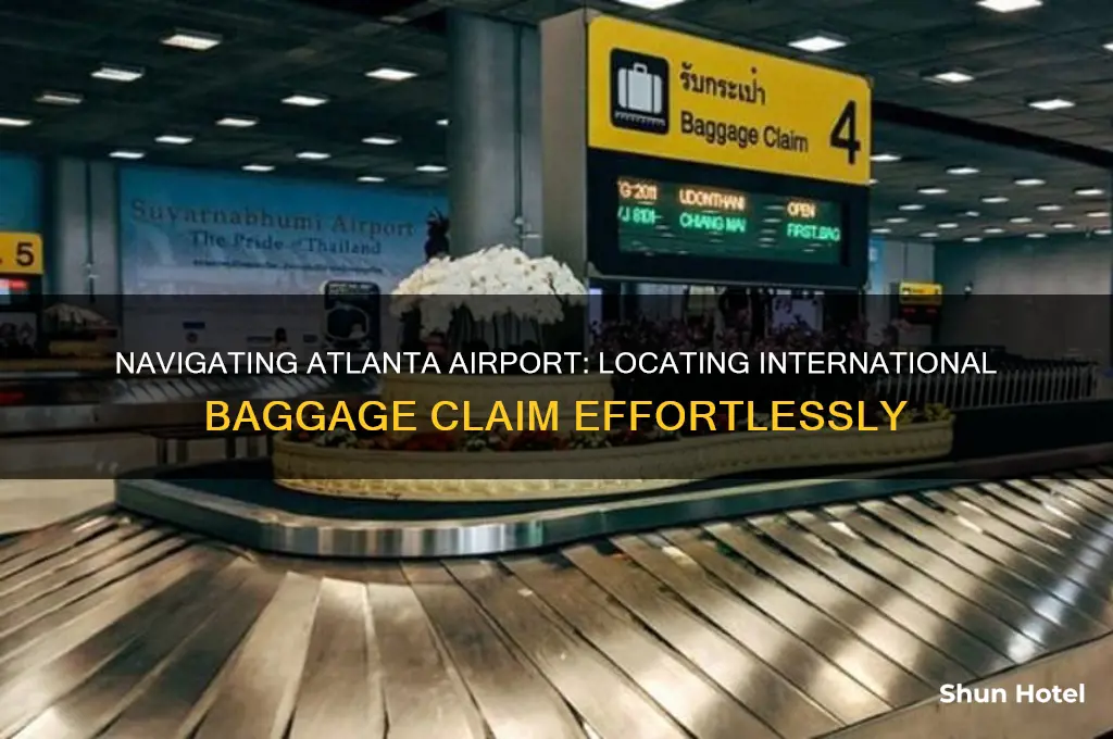 where is international baggage claim at atlanta airport