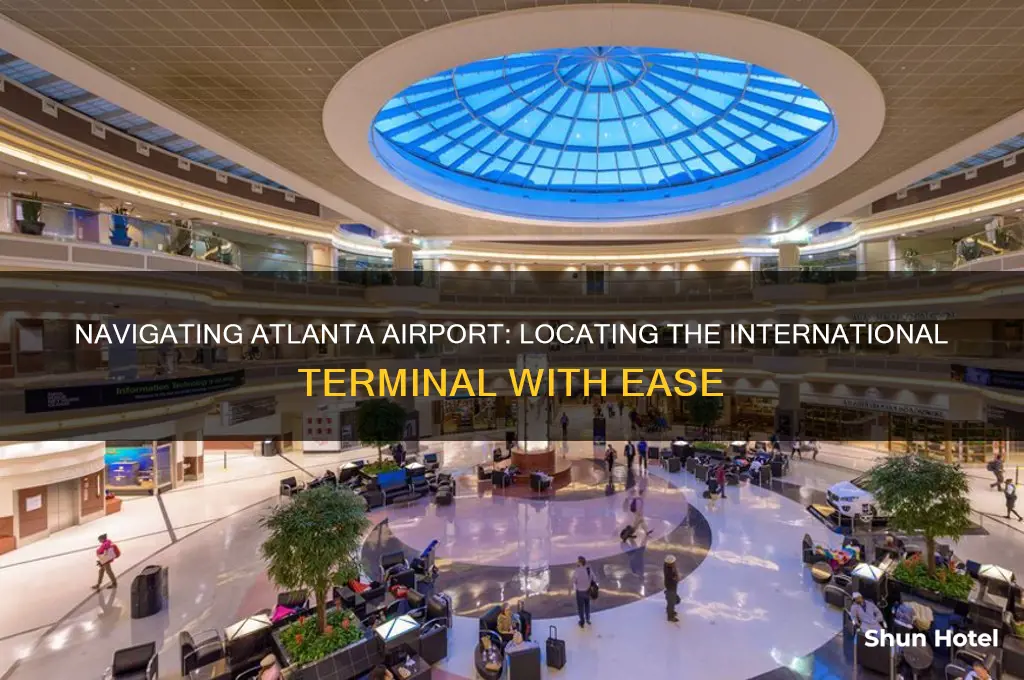 where is international terminal at atlanta airport