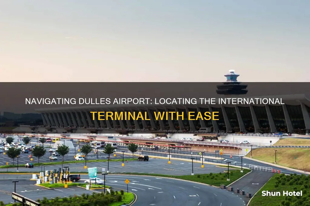 where is international terminal on dulles airport