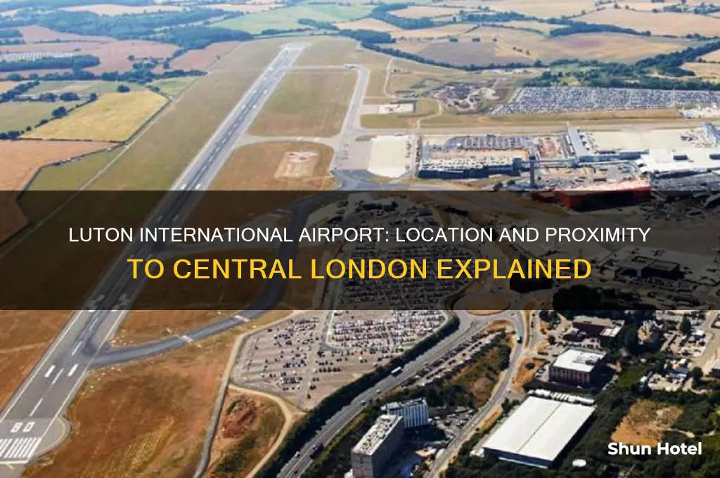 where is luton international airport in london