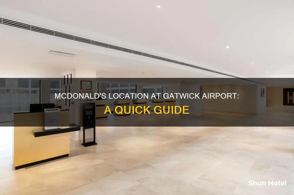 where is mcdonalds at gatwick airport