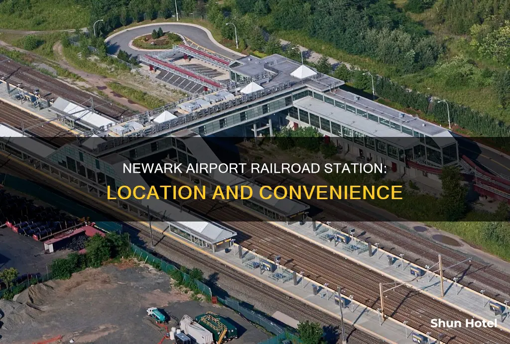where is newark airport railroad station