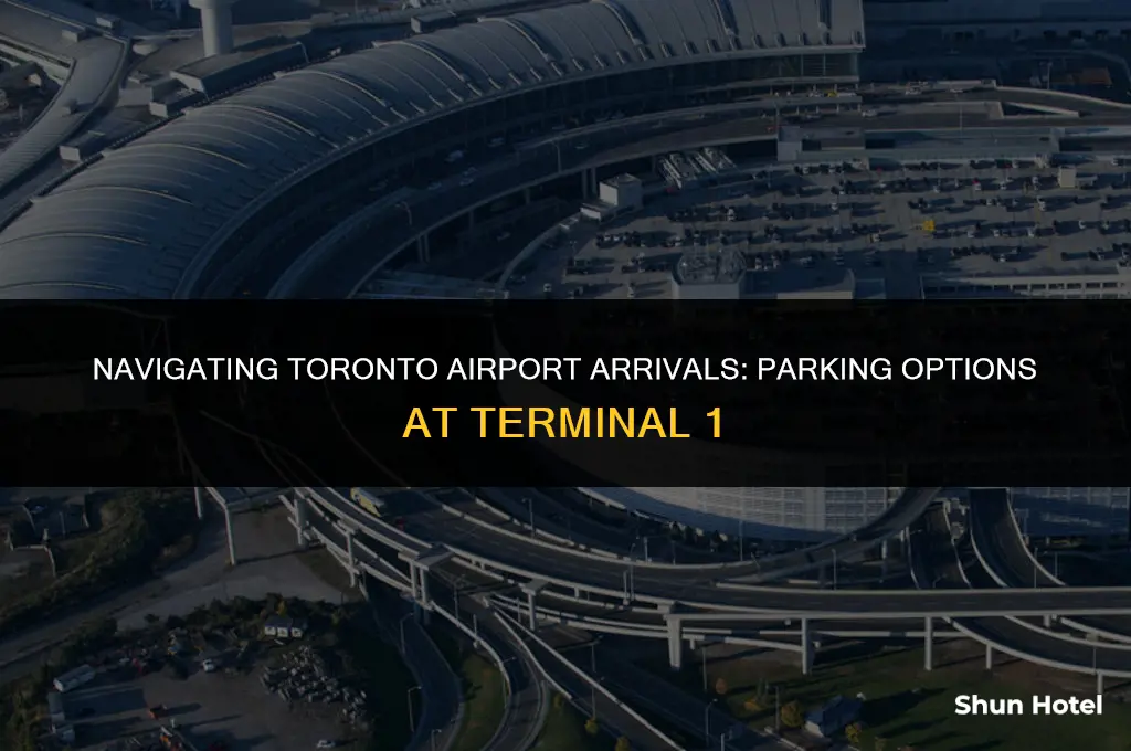 where is parking at terminal 1 toronto airport arrivals