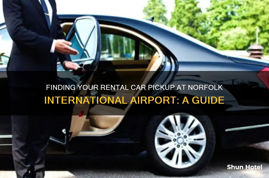 where is rental pickup at norfolk international airport