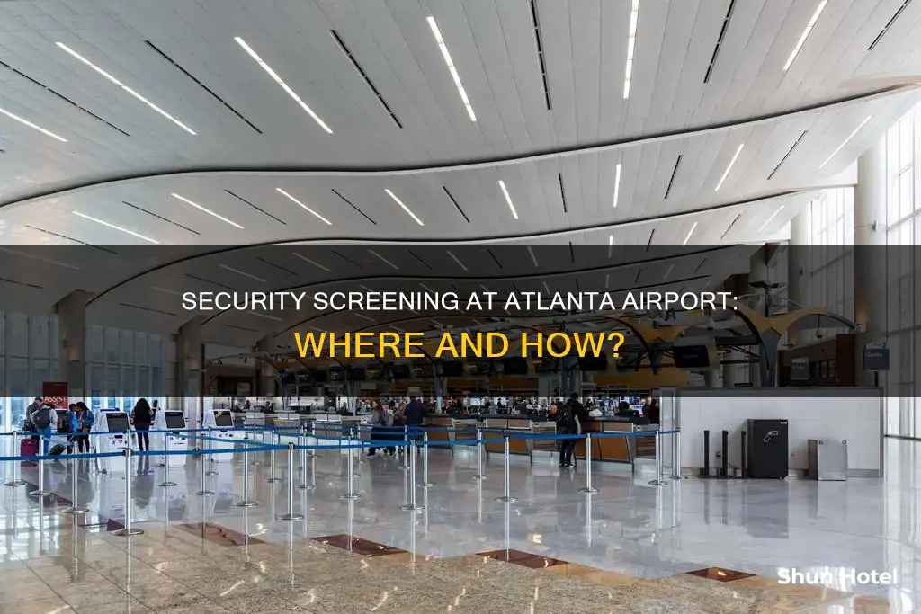 where is security at atl airport