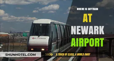 The Skytrain's Location at Newark Airport