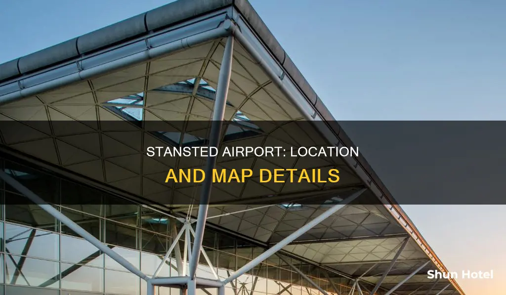 where is stansted airport located map