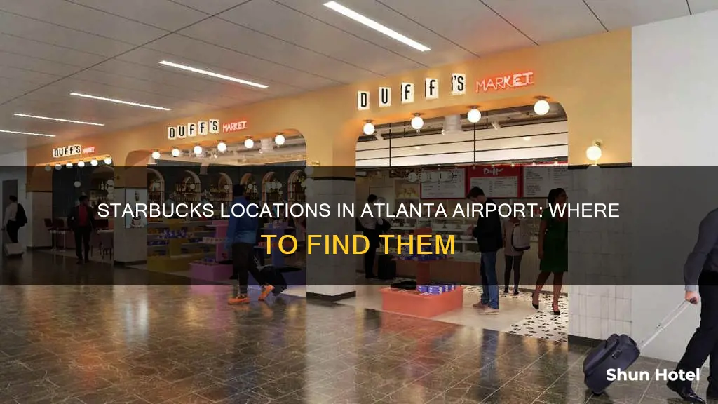 where is starbucks at atlanta airport