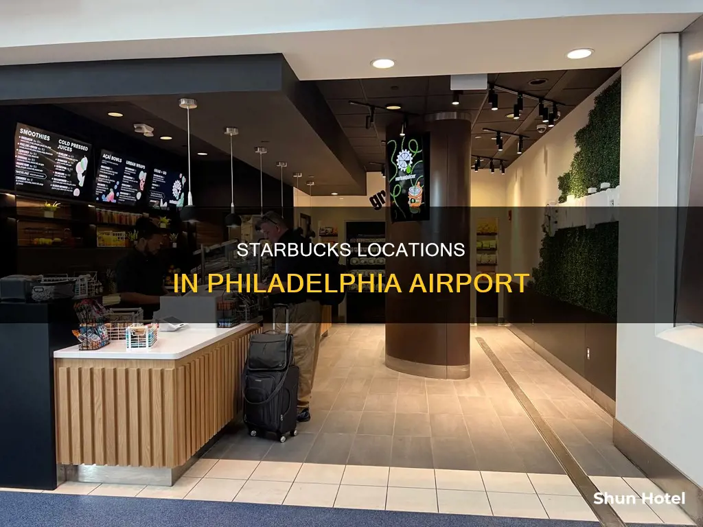 where is starbucks in phl airport