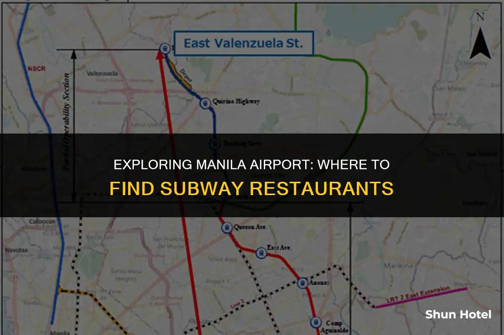 where is subway at manila airport terminal in manila