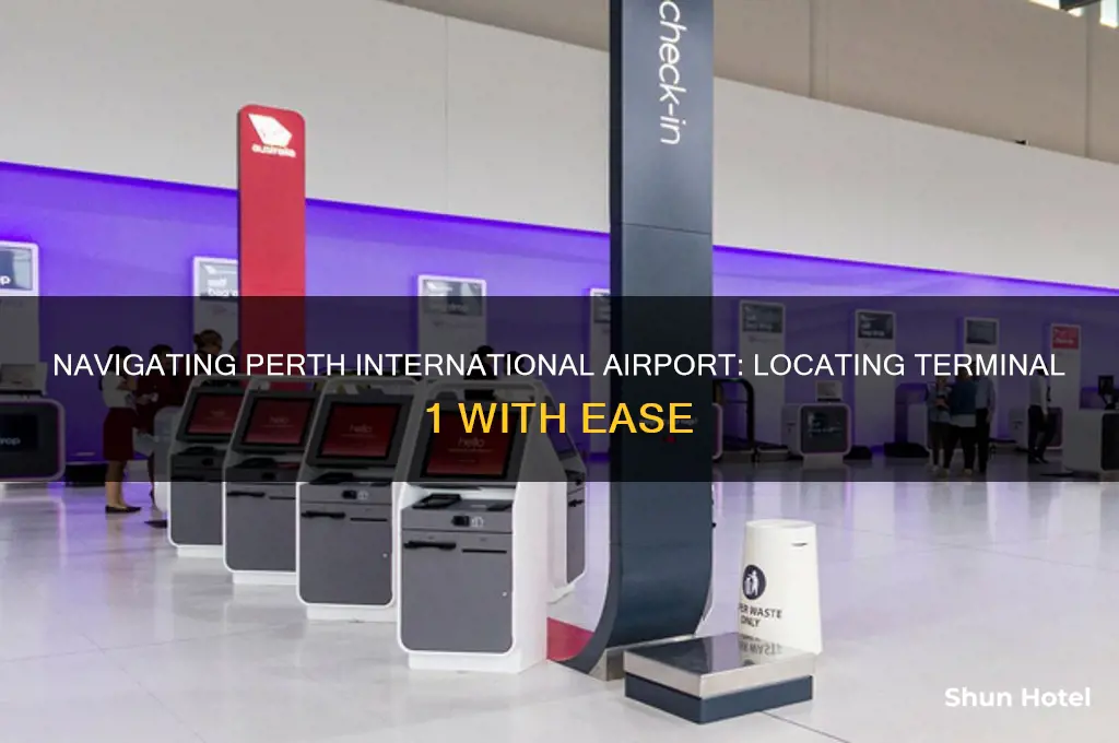 where is terminal 1 at perth international airport