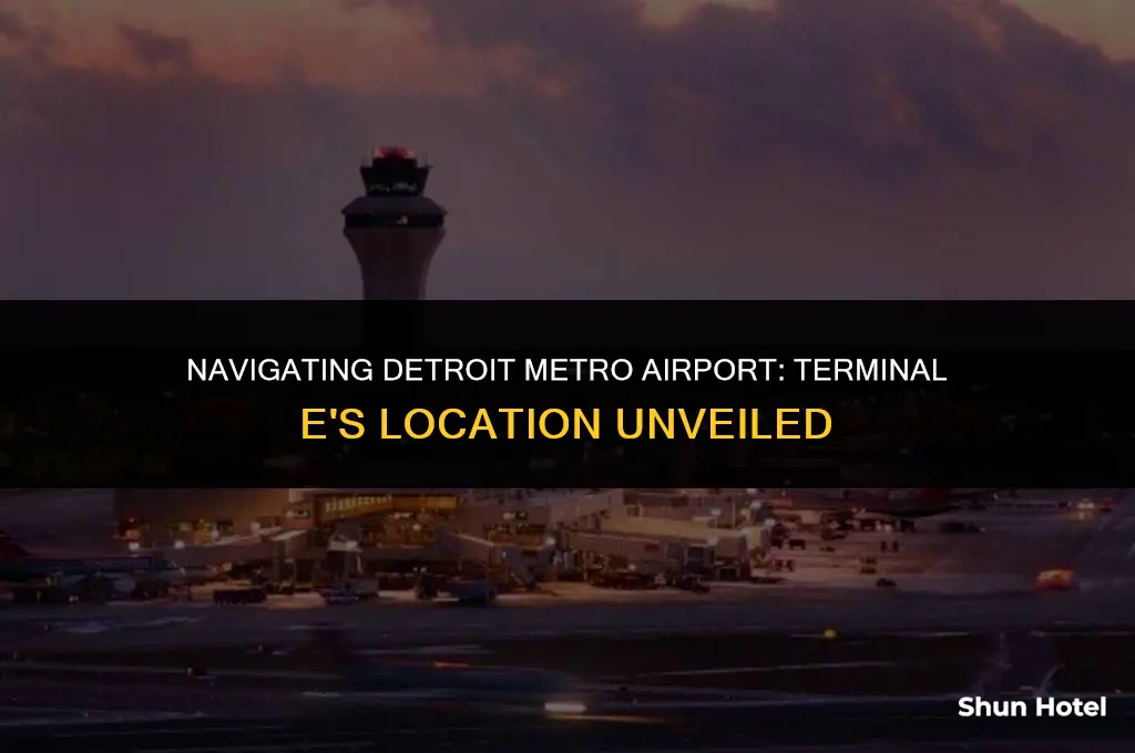 where is terminal em at detroit metro airport