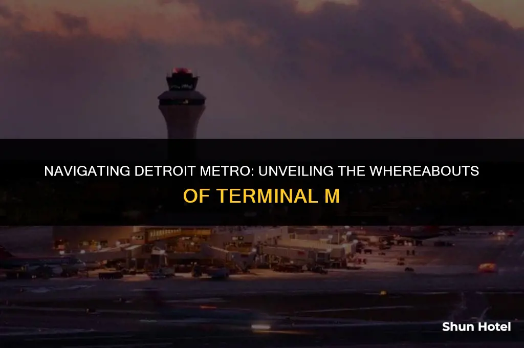 where is terminal m at detroit metro airport