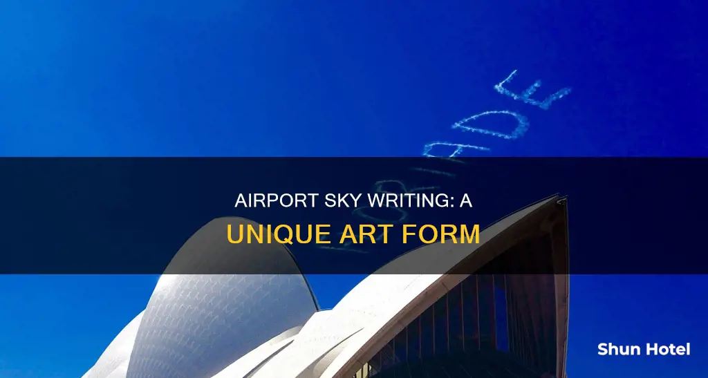 where is the airport sky writing