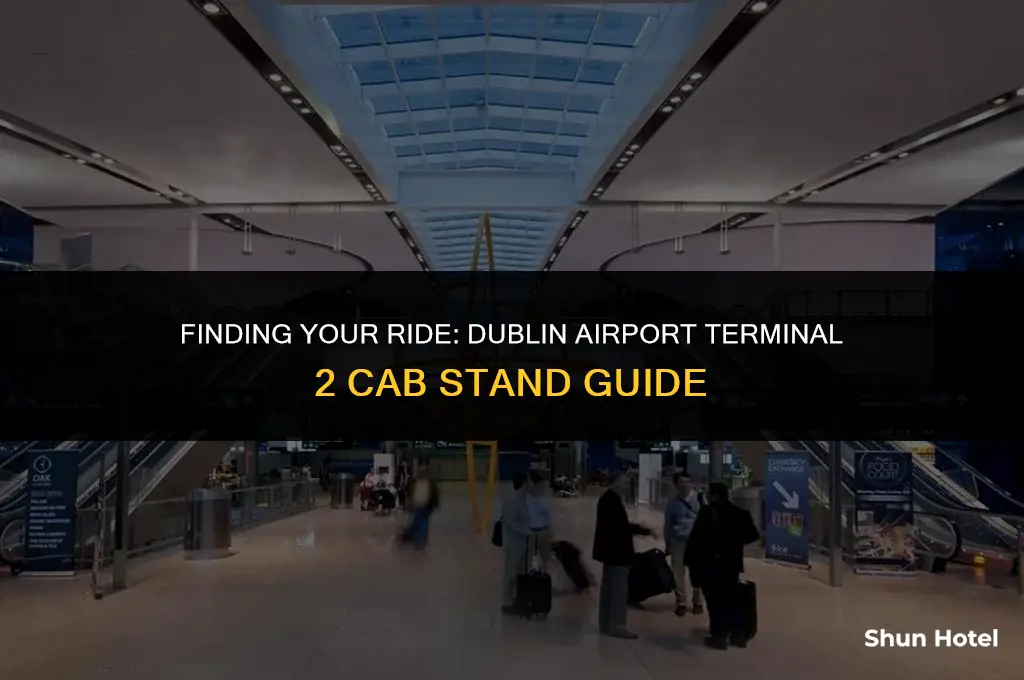 where is the cab stand at dublin airport terminal 2