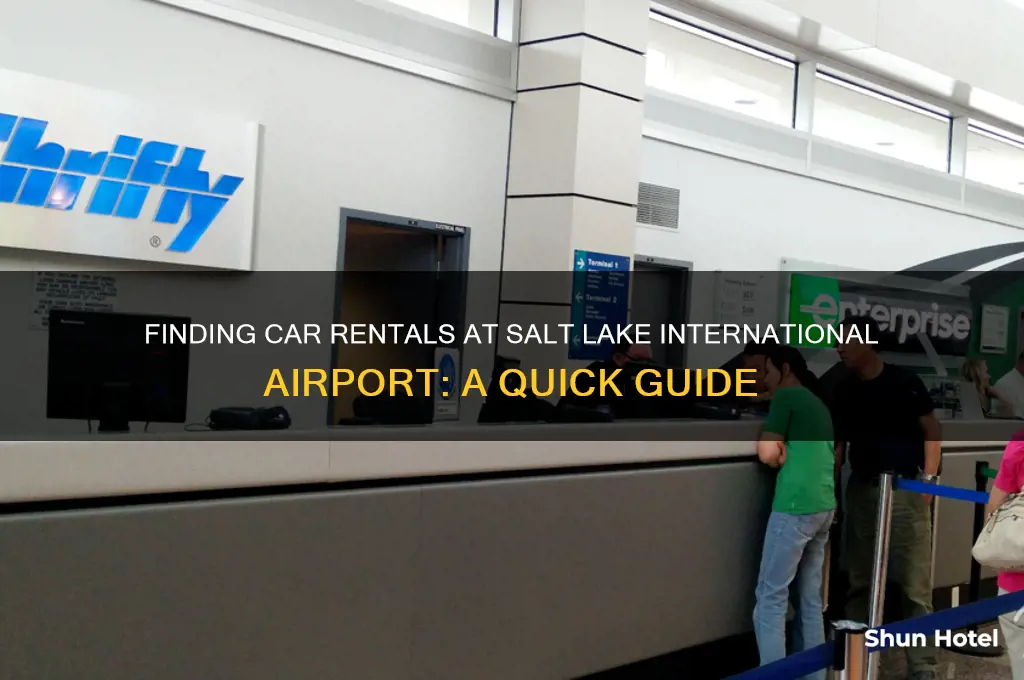 where is the car rental at salt lake international airport