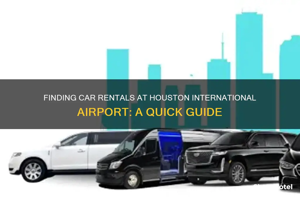 where is the car rental place at houston international airport