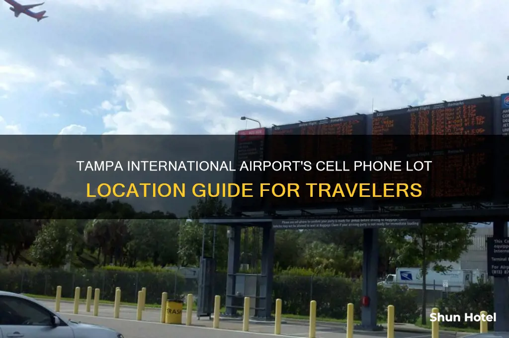 where is the cell phone lot at tampa international airport