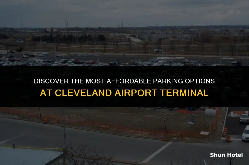 where is the cheapest parking at cleveland airport terminal