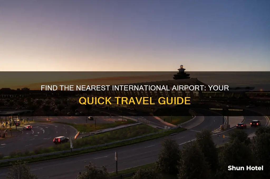 where is the closest international airport