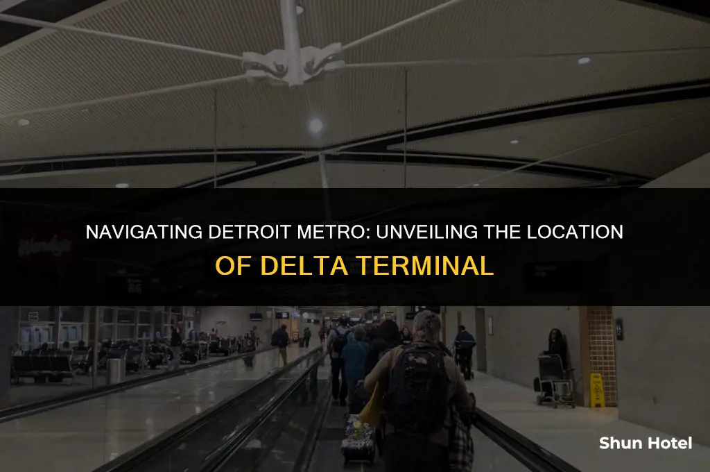 where is the delta terminal at detroit metro airport