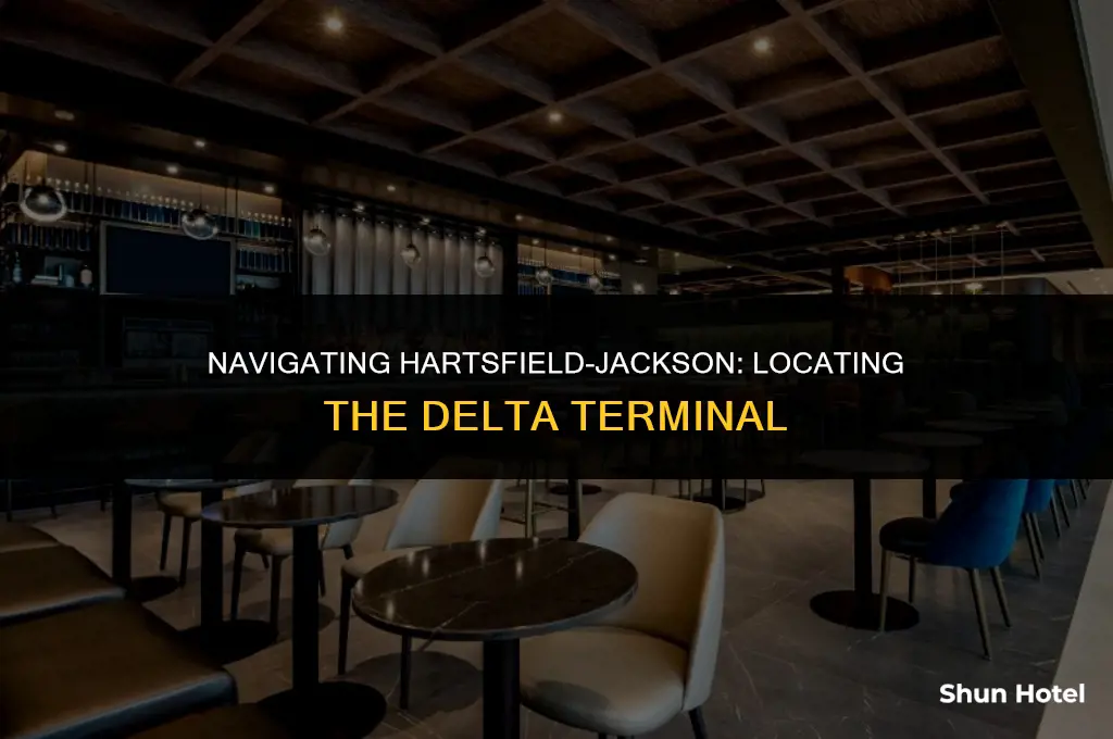 where is the delta terminal at hartsfield jackson airport