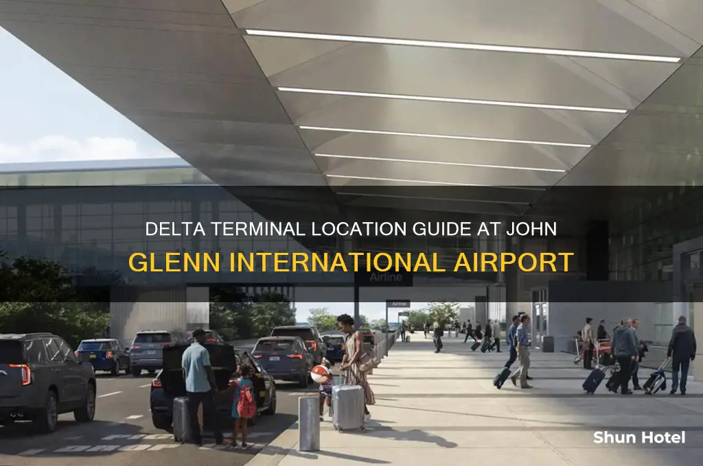where is the delta terminal at john glenn international airport