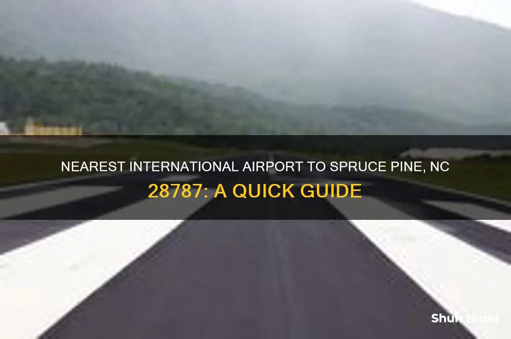 where is the nearest international airport to 28787