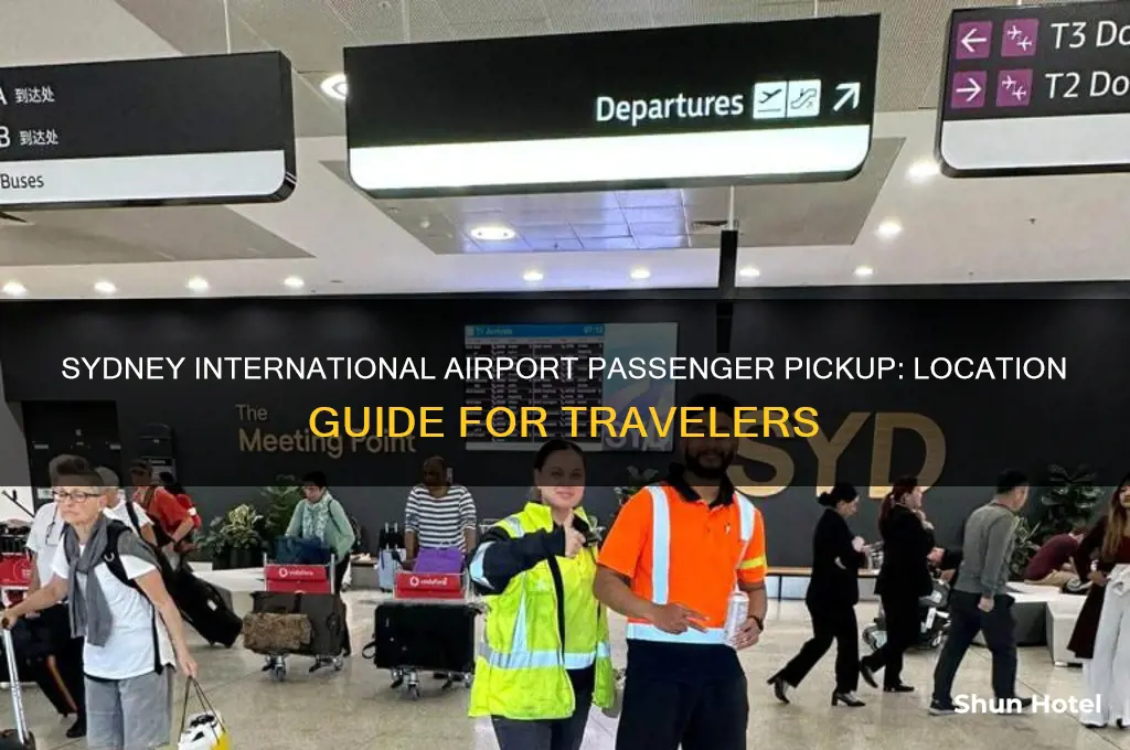 where is the passenger pickup at sydney international airport