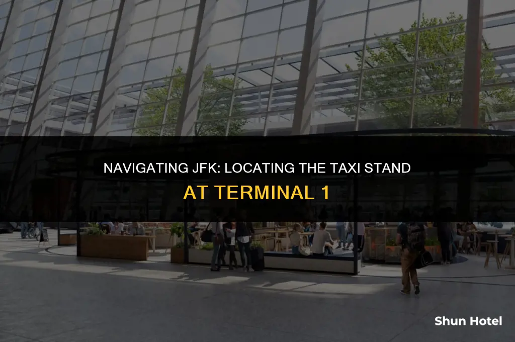 where is the taxi stand at jfk airport terminal 1
